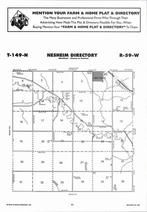 Nesheim Township, McVille, Sheyenne River, Directory Map, Nelson County 2007